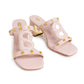 Kefi Studs Heels - Dusty Pink