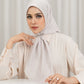 Leena Monogram Square - Coconut Cream