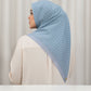 Leena Monogram Square - Faded Denim