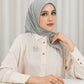 Leena Monogram Square - Misted Morn