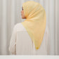 Leena Monogram Square - Pale Banana