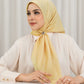 Leena Monogram Square - Pale Banana