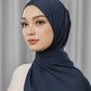 Tapis Satin Jacquard Shawl - Navy Blazer