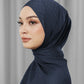 Tapis Satin Jacquard Shawl - Navy Blazer
