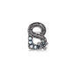 Signature Peony Brooch - Gunmetal