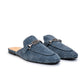 Linzy Denim Slipper - Texture Blue