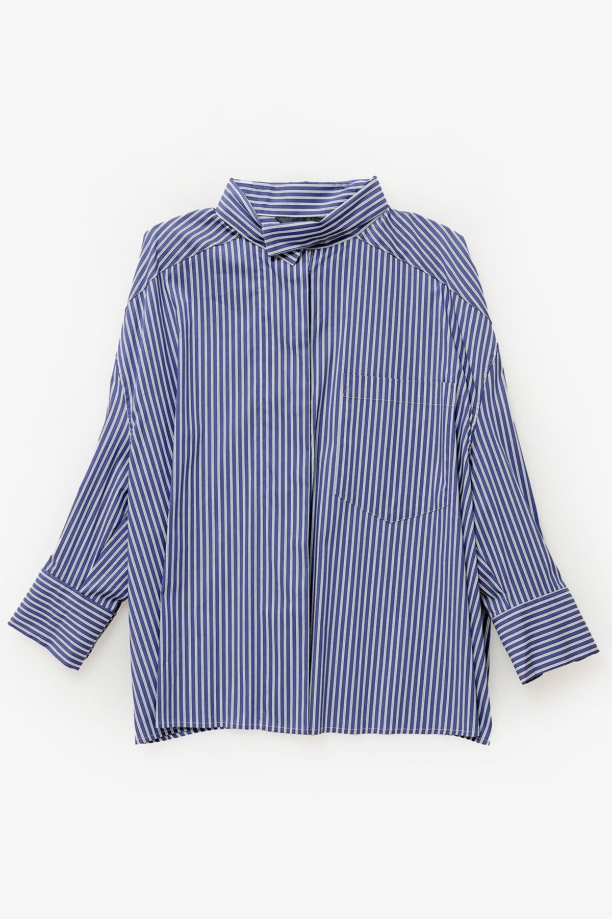 Sansa Blouse - Blue Stripes