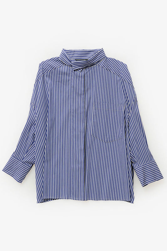 Sansa Blouse - Blue Stripes