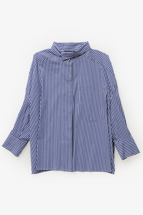 Sansa Blouse - Blue Stripes