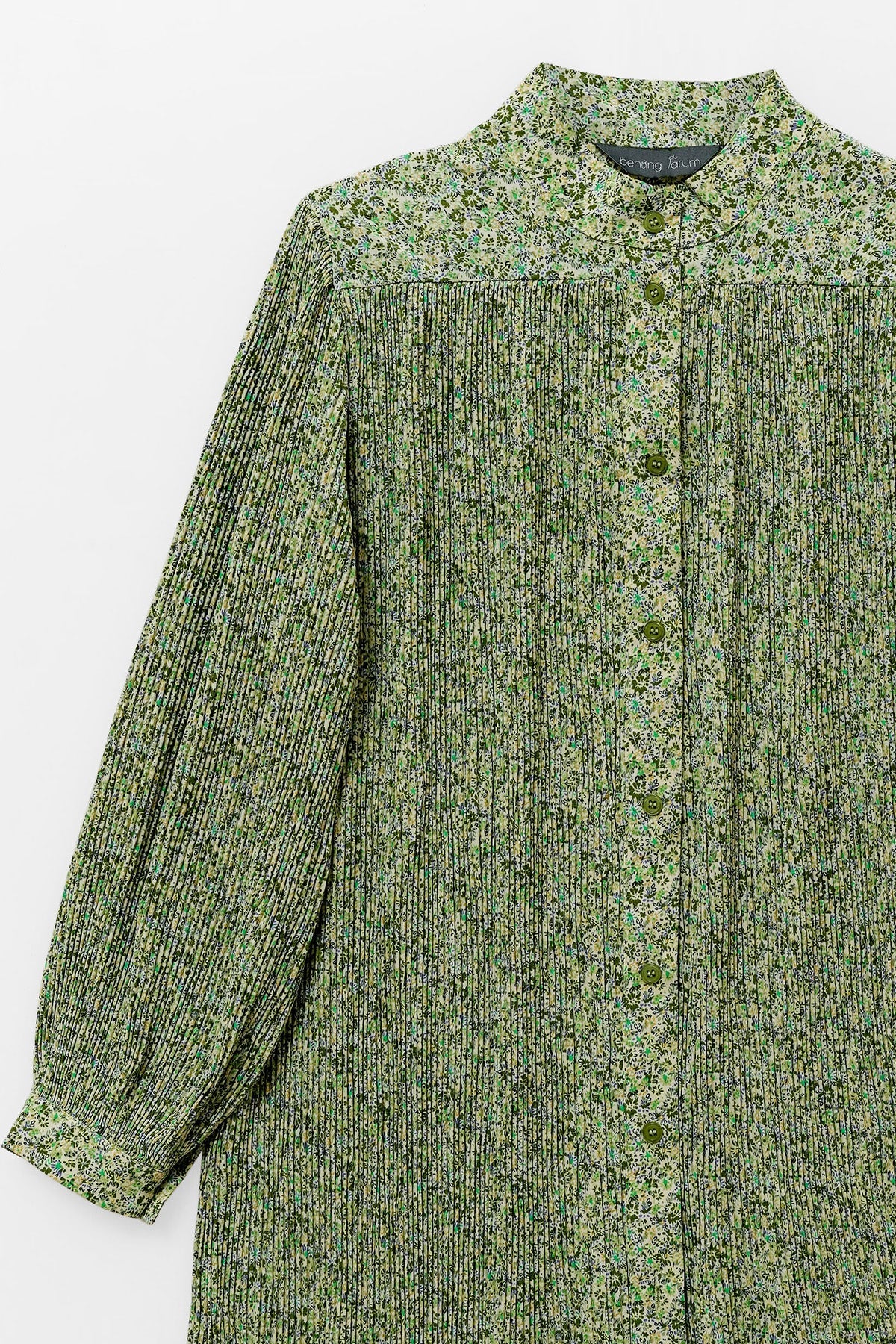 Callie Pleated Maxi Dress - Green