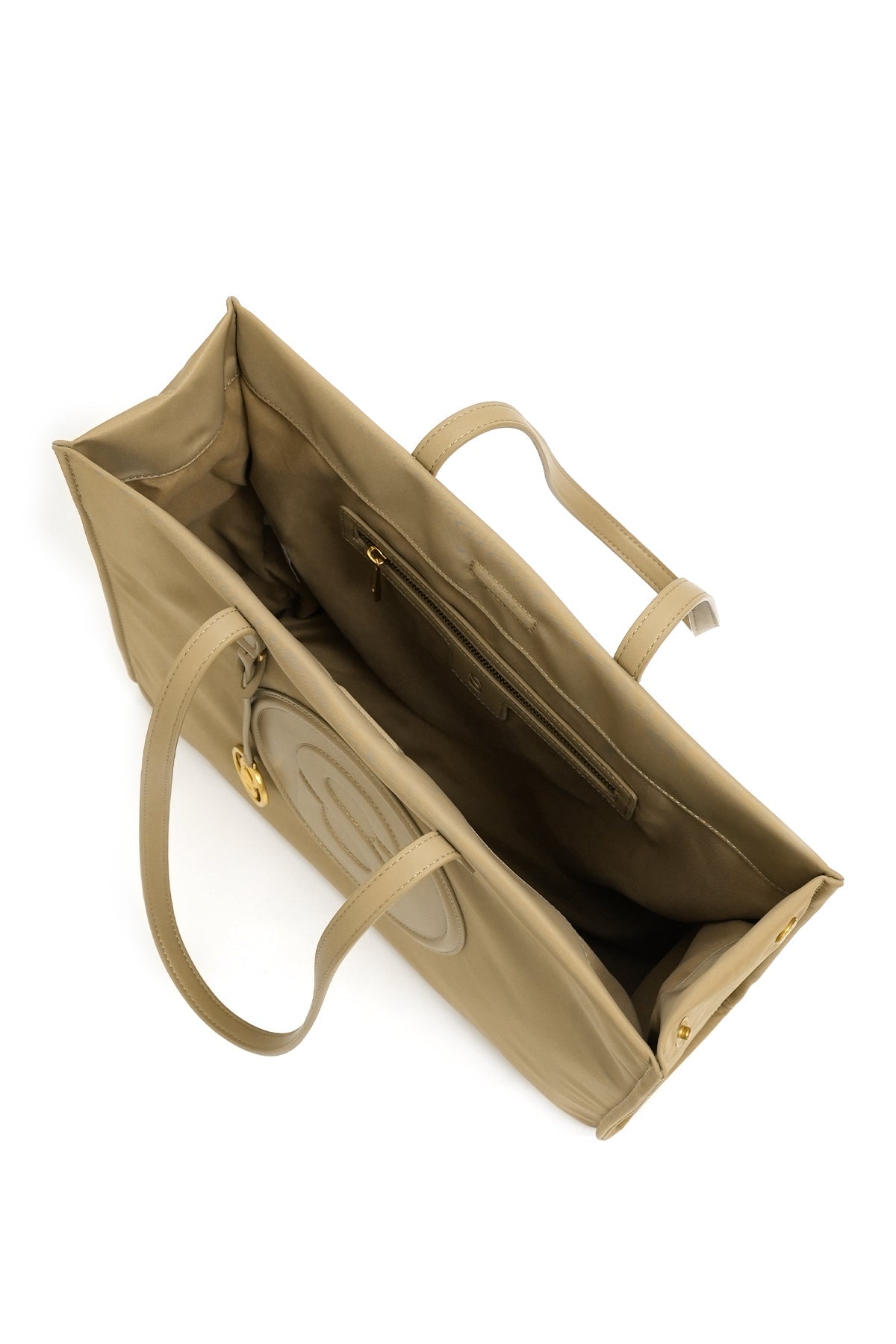 Aaliya Nylon Tote Bag - Tan