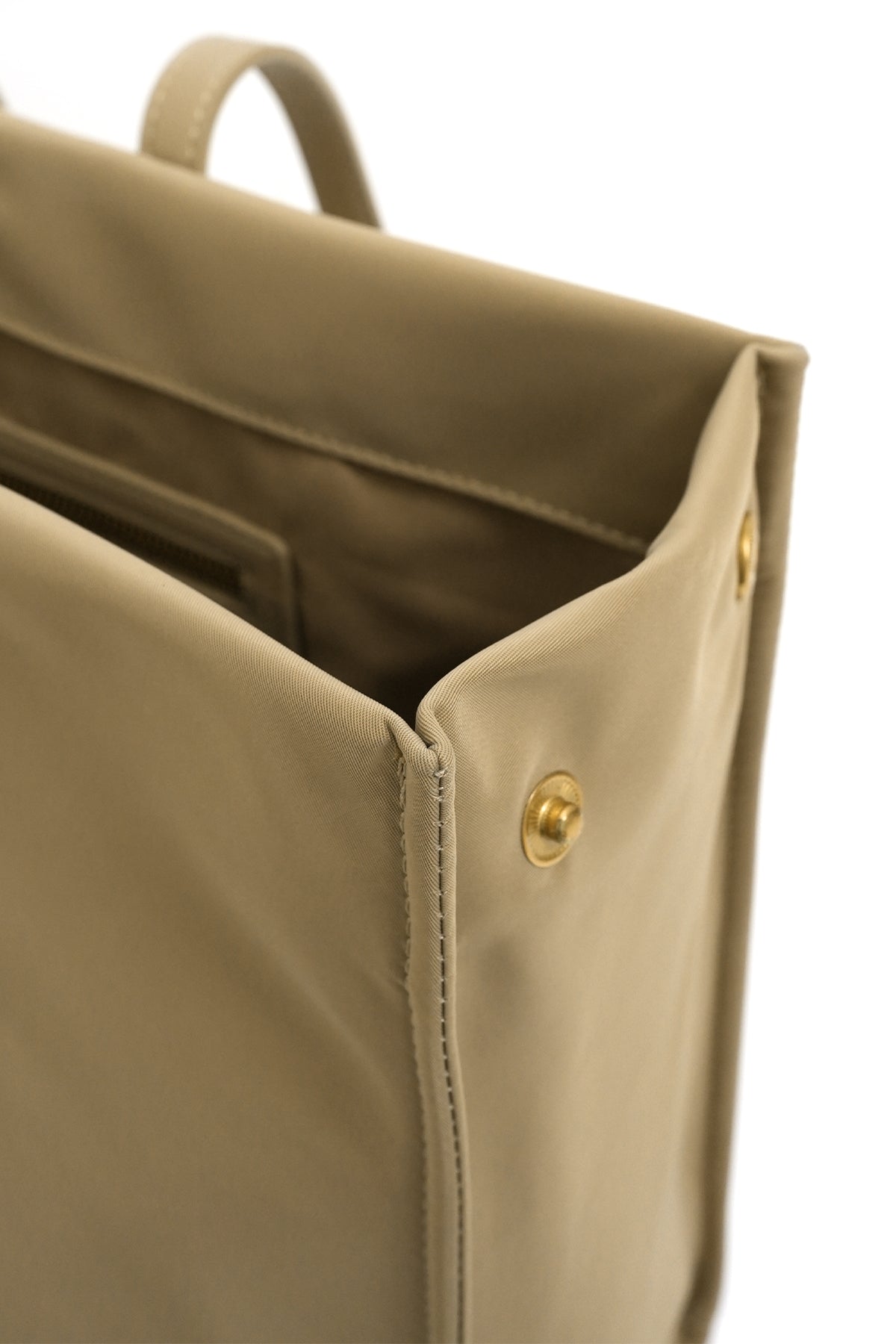 Aaliya Nylon Tote Bag - Tan
