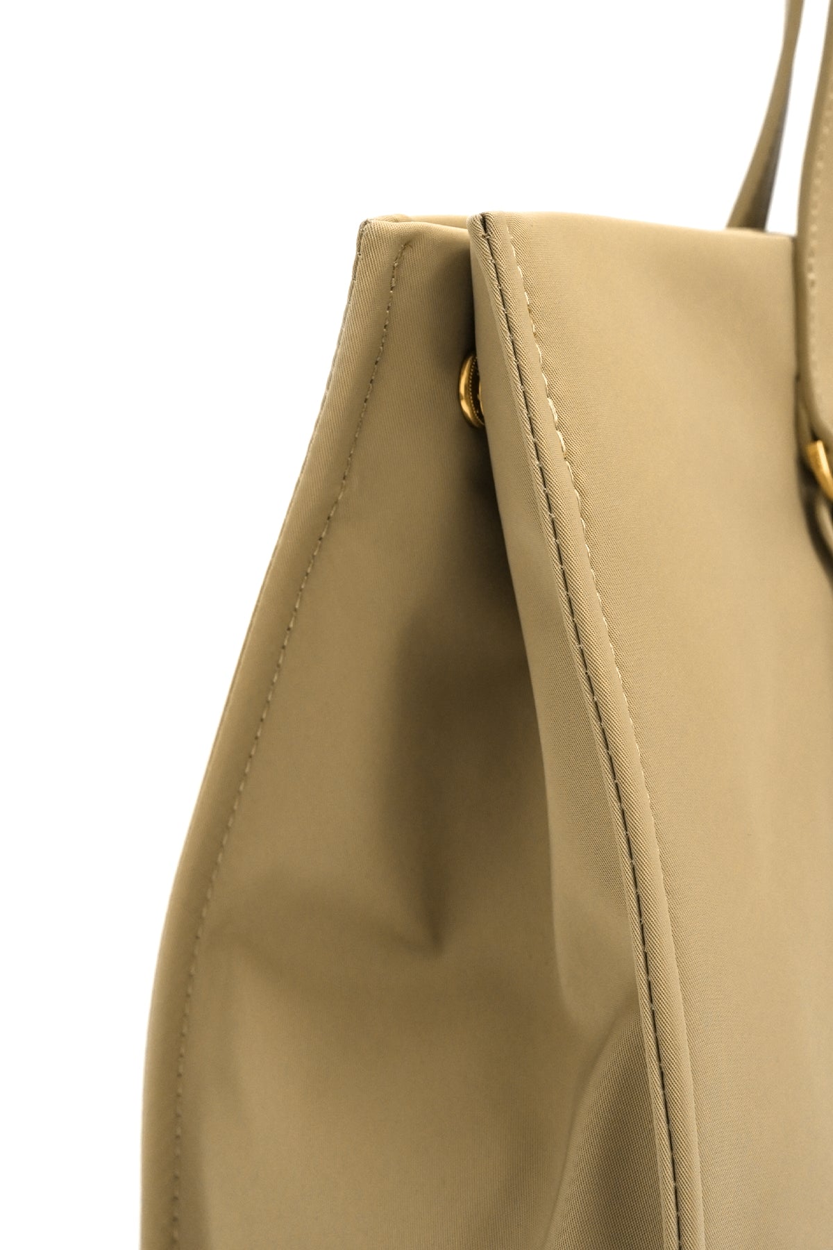 Aaliya Nylon Tote Bag - Tan