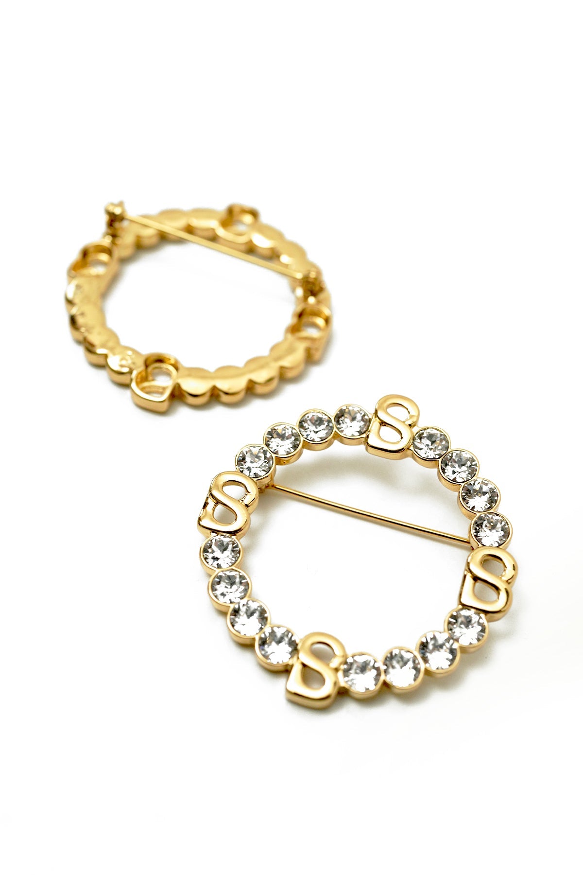 Anna Round Brooch - Gold