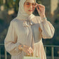 The Granada Voile Square - Cream Tan