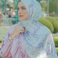The Wonderland Satin Shawl - Mint