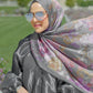 The Wonderland Satin Shawl - Thunderstorm