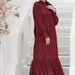 Maroon Almira Dress