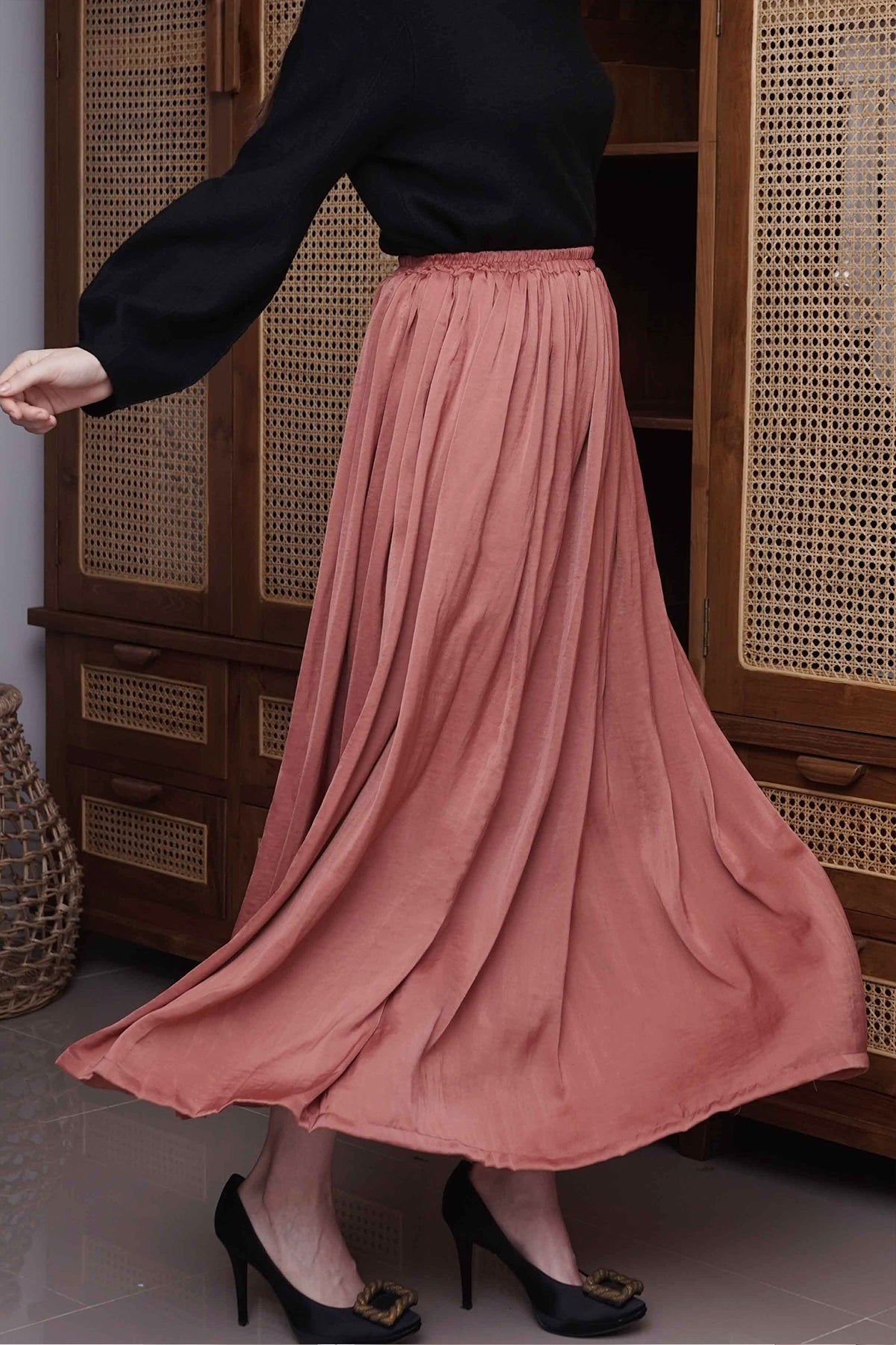Plum Classic Flowy Skirt