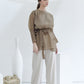 Sage Ozzy Blouse with Tie