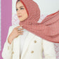 Bimu Pleated Shawl - Tomato