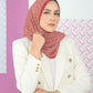 Bimu Pleated Shawl - Tomato