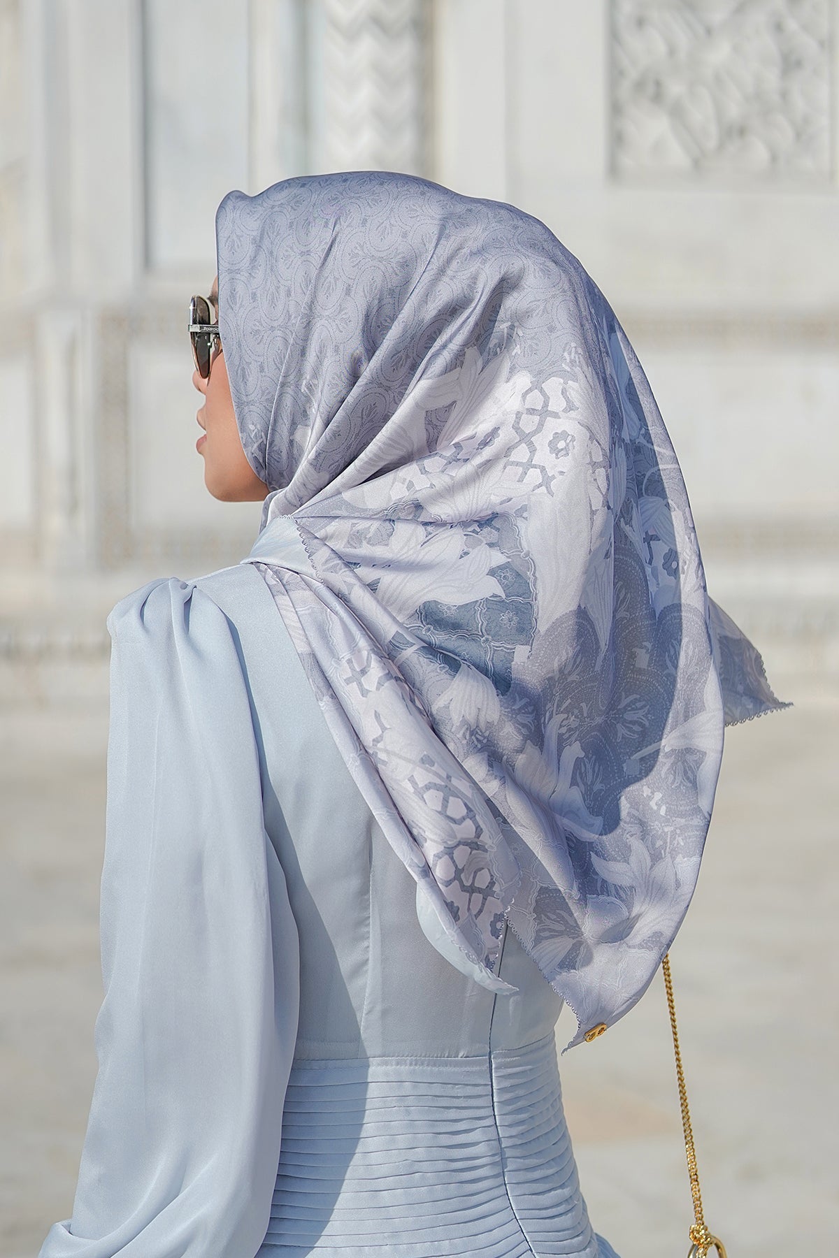Maharani Satin Square - Grey