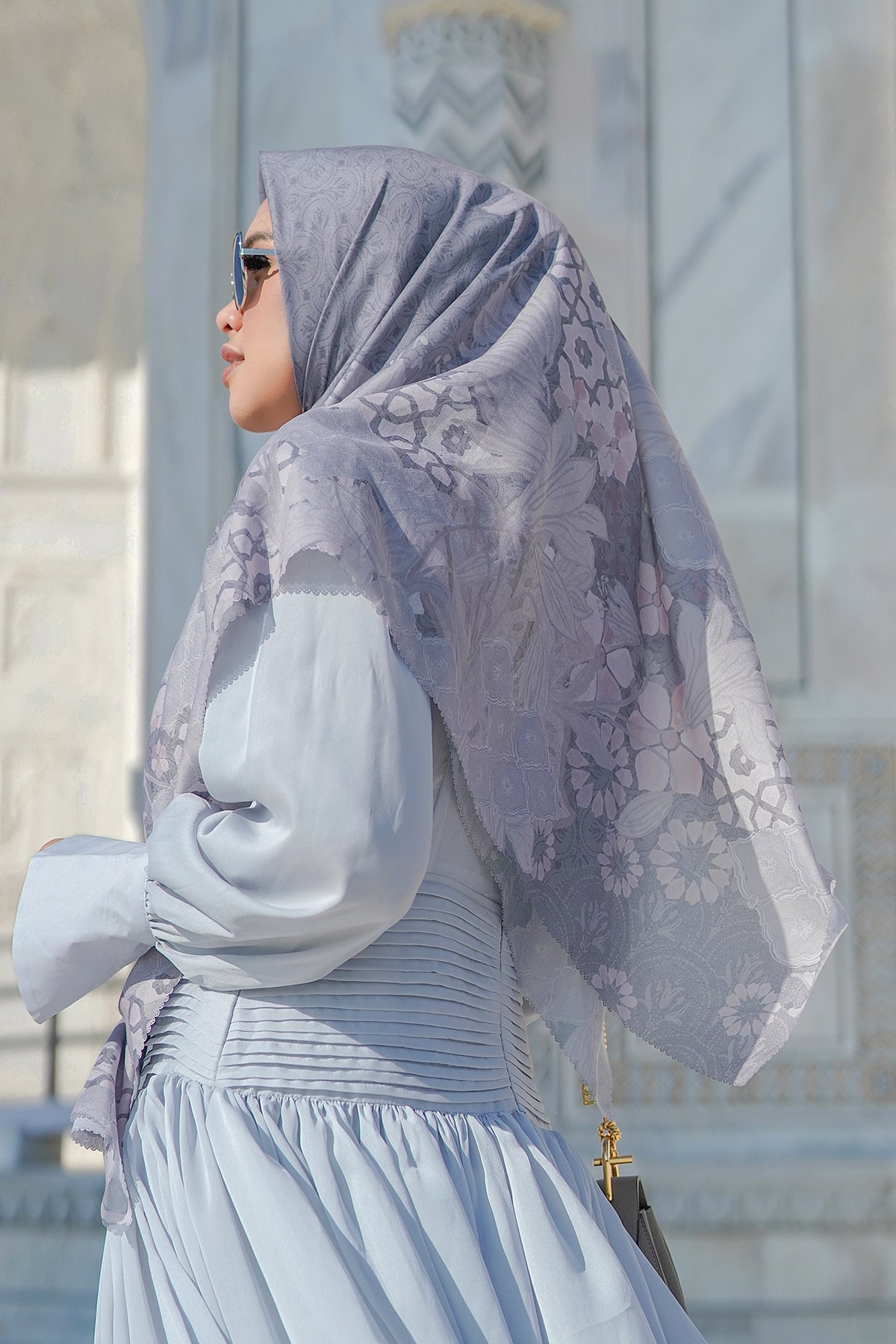 Maharani Voal Square XL - Grey