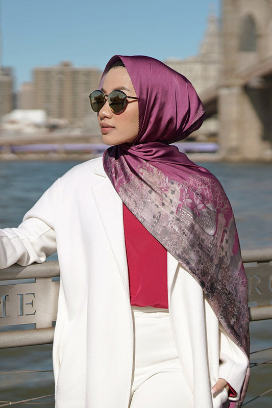 New York Reborn Satin Shawl - Chelsea