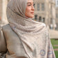 The Topkapi Satin Shawl - Earl Gray