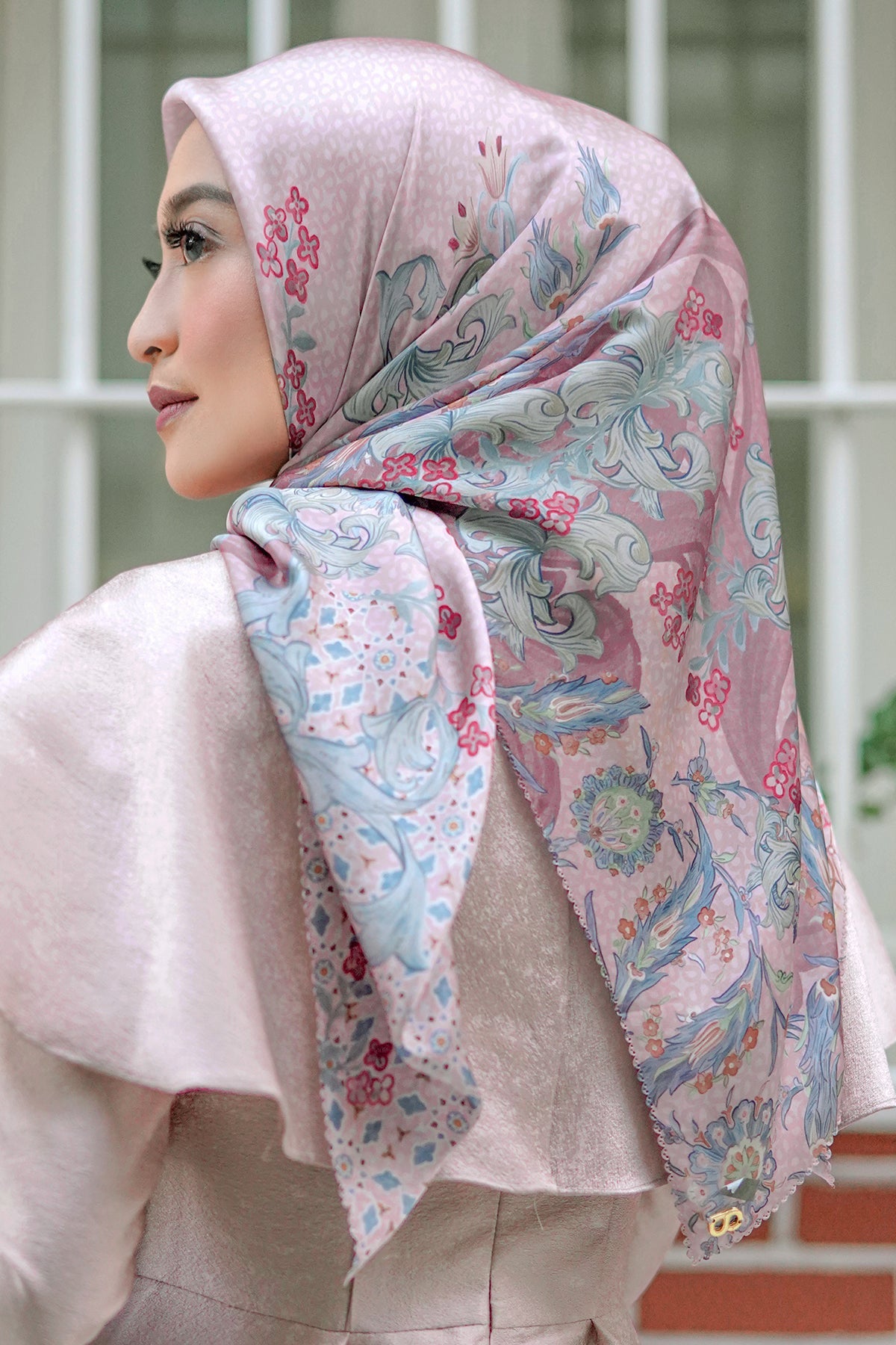The Topkapi Satin Square - Rosewater
