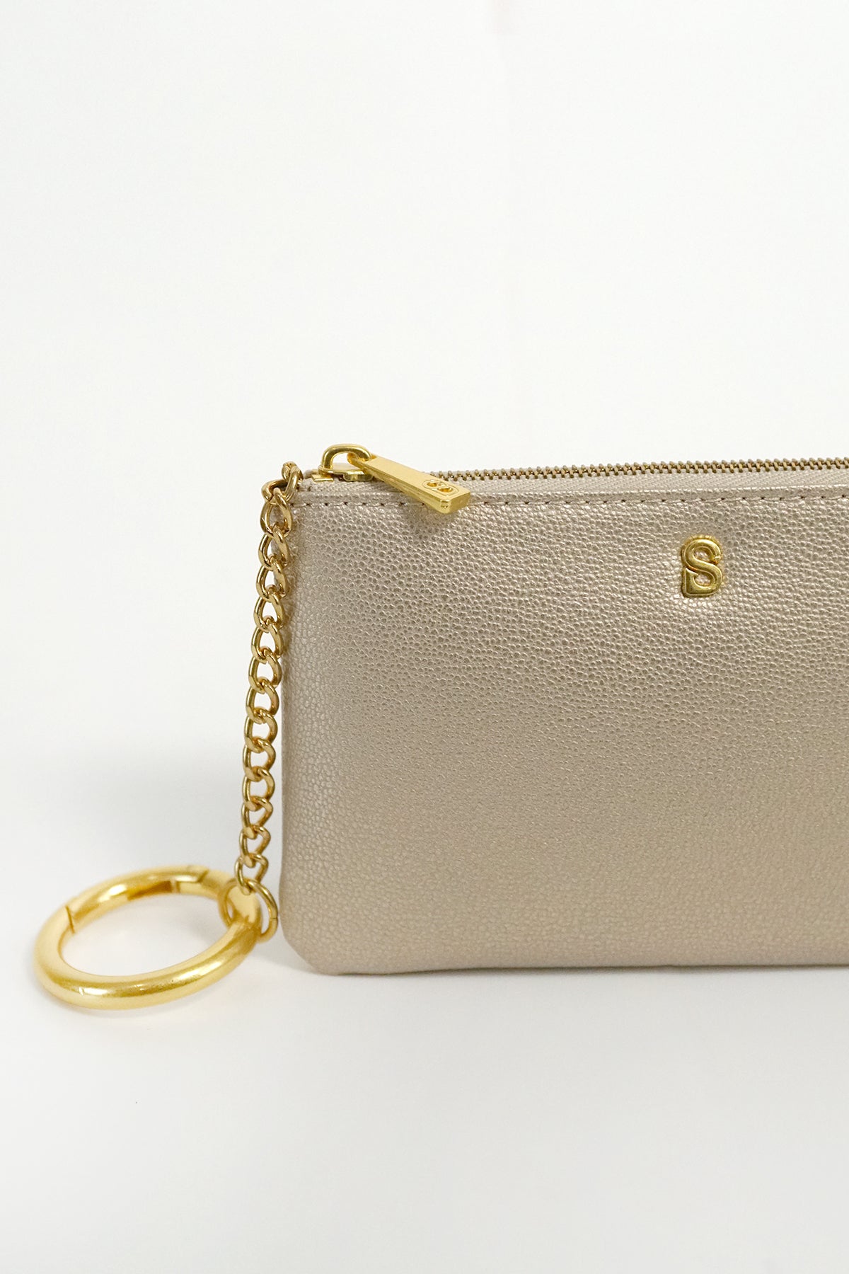 The Amy Short Wristlet - Gold