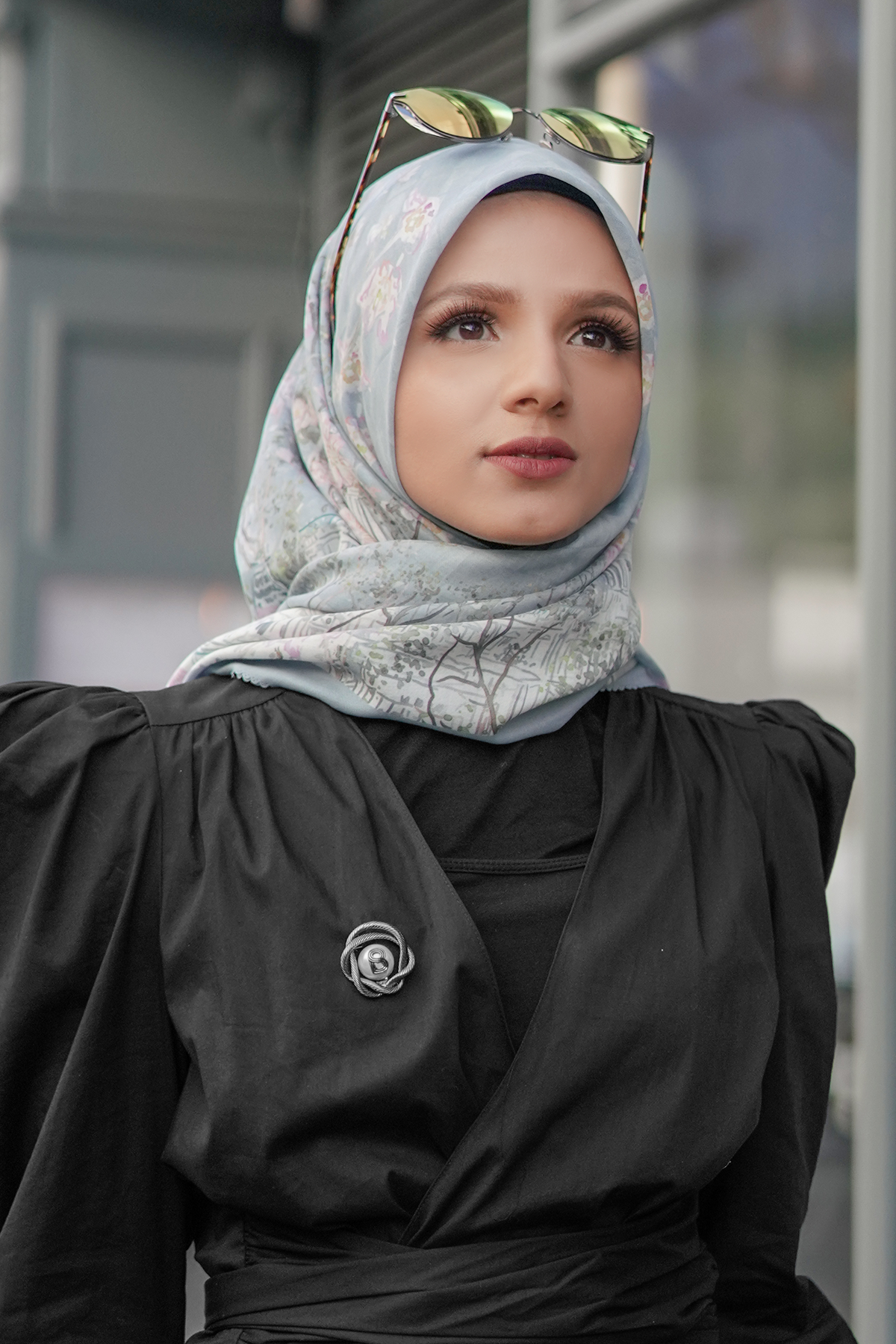 The British Series Satin Square - Sky
