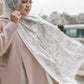 The British Series Satin Shawl - White