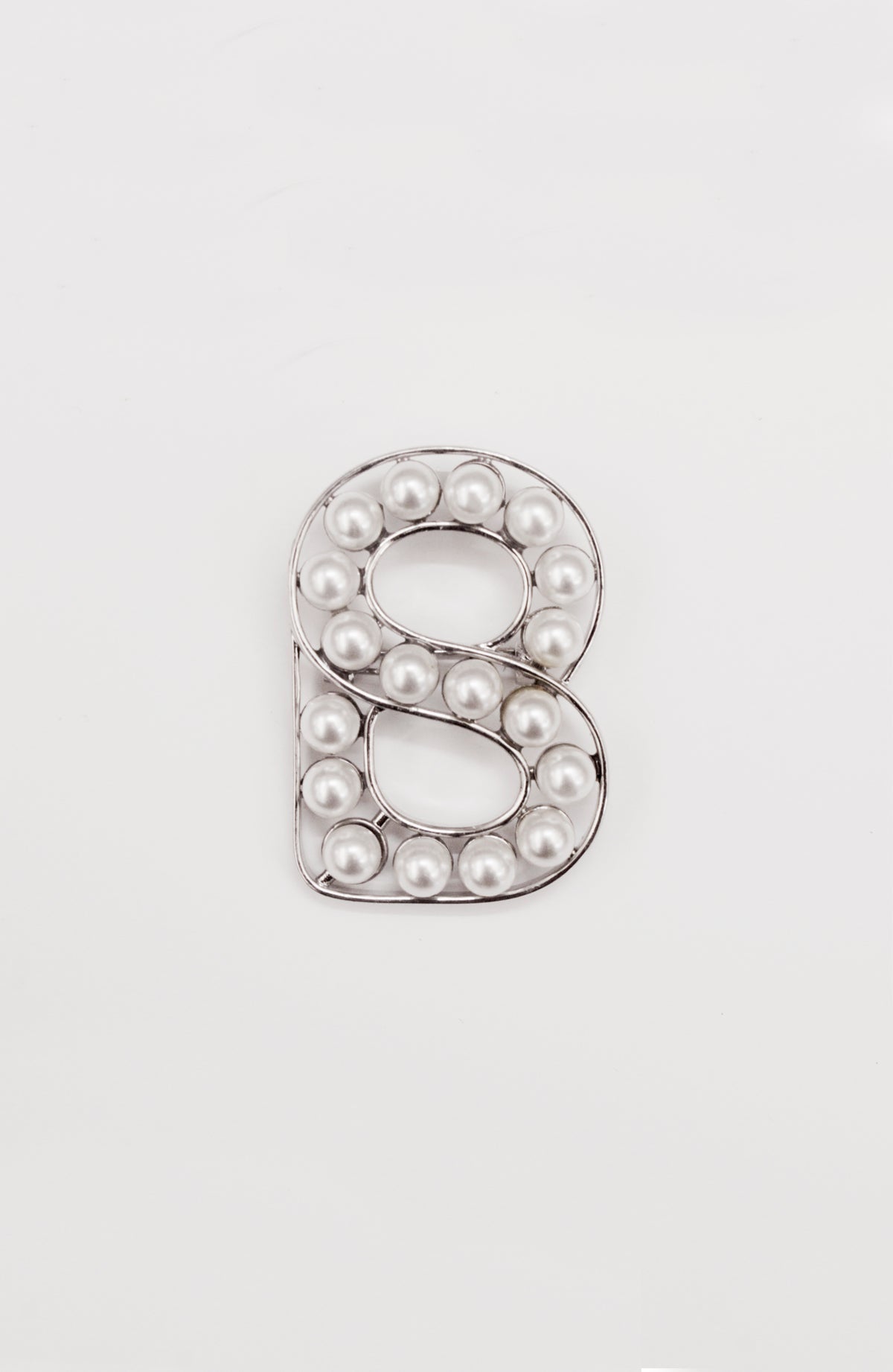Signature Pearl Brooch in Silver