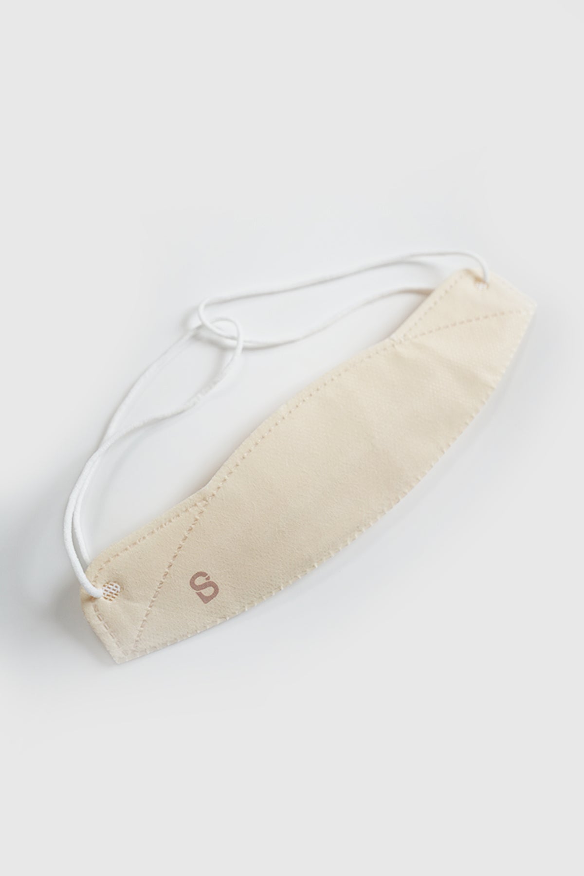 Buttonscarves Disposable Mask - Cream