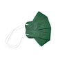 Buttonscarves Disposable Mask - Dark Green