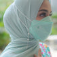 Buttonscarves Disposable Mask - Mint