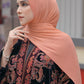 Everyday Pleated Shawl - Coral