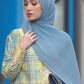 Everyday Pleated Shawl - Dusty Blue