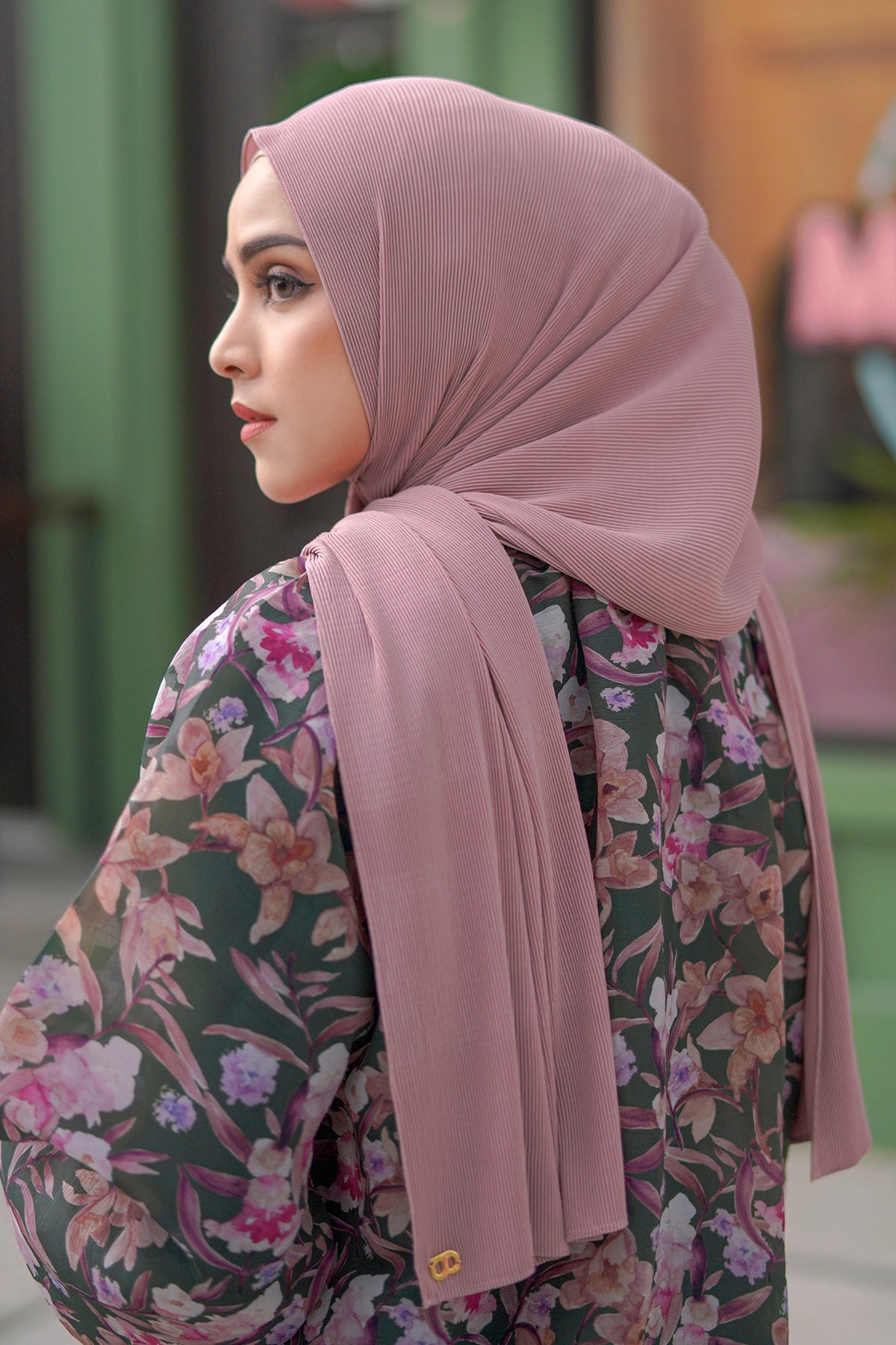 Everyday Pleated Shawl - Lilas