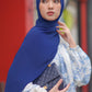 Everyday Pleated Shawl - Mazarine Blue