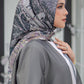 The Farsha Satin Square - Stone
