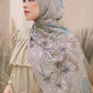 The Farsha Satin Shawl - Khaki