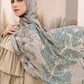 The Farsha Satin Shawl - Khaki