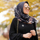 Ginkgo Voal Square - Black Sesame