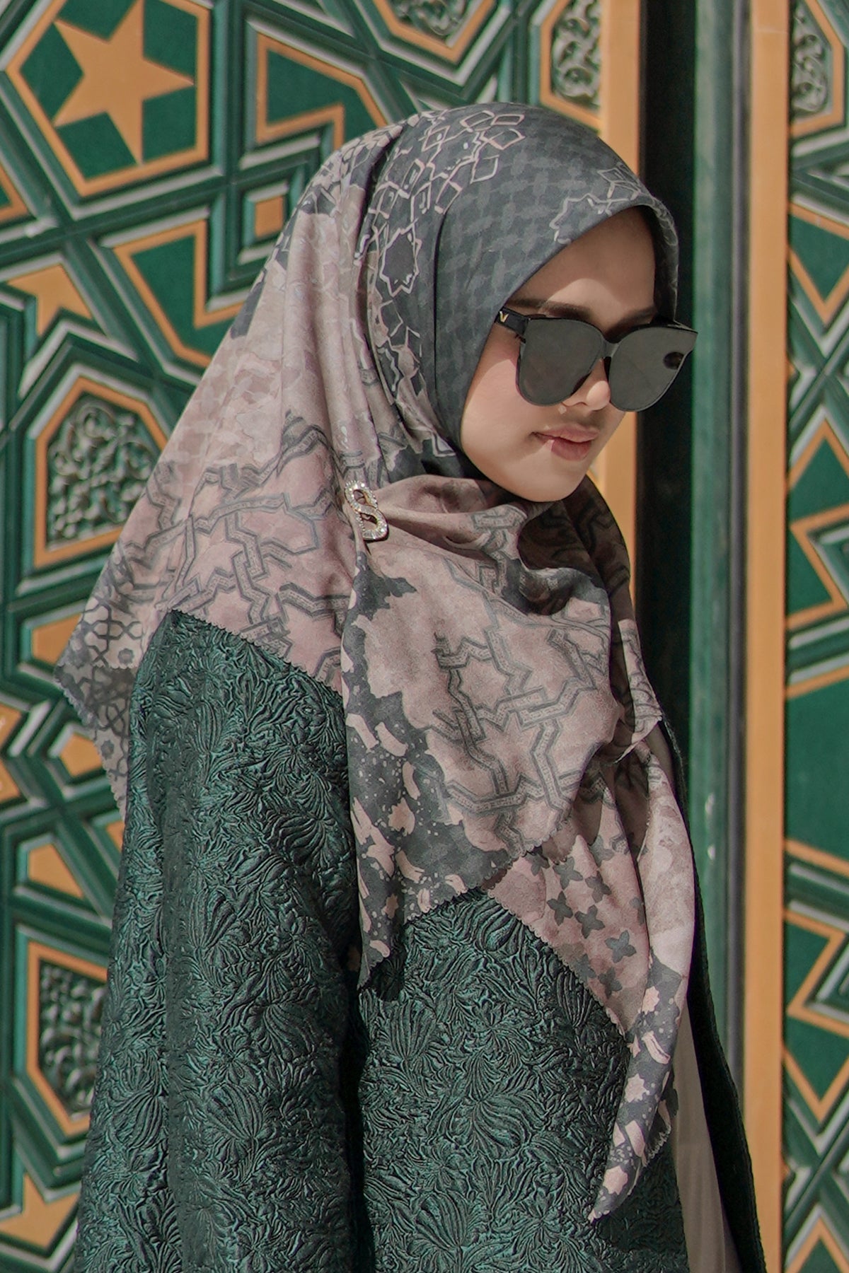 Haramain Series Voal Square - Emerald