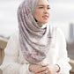Hydrangea Satin Shawl - Grise