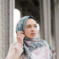 Hydrangea Satin Shawl - Verte