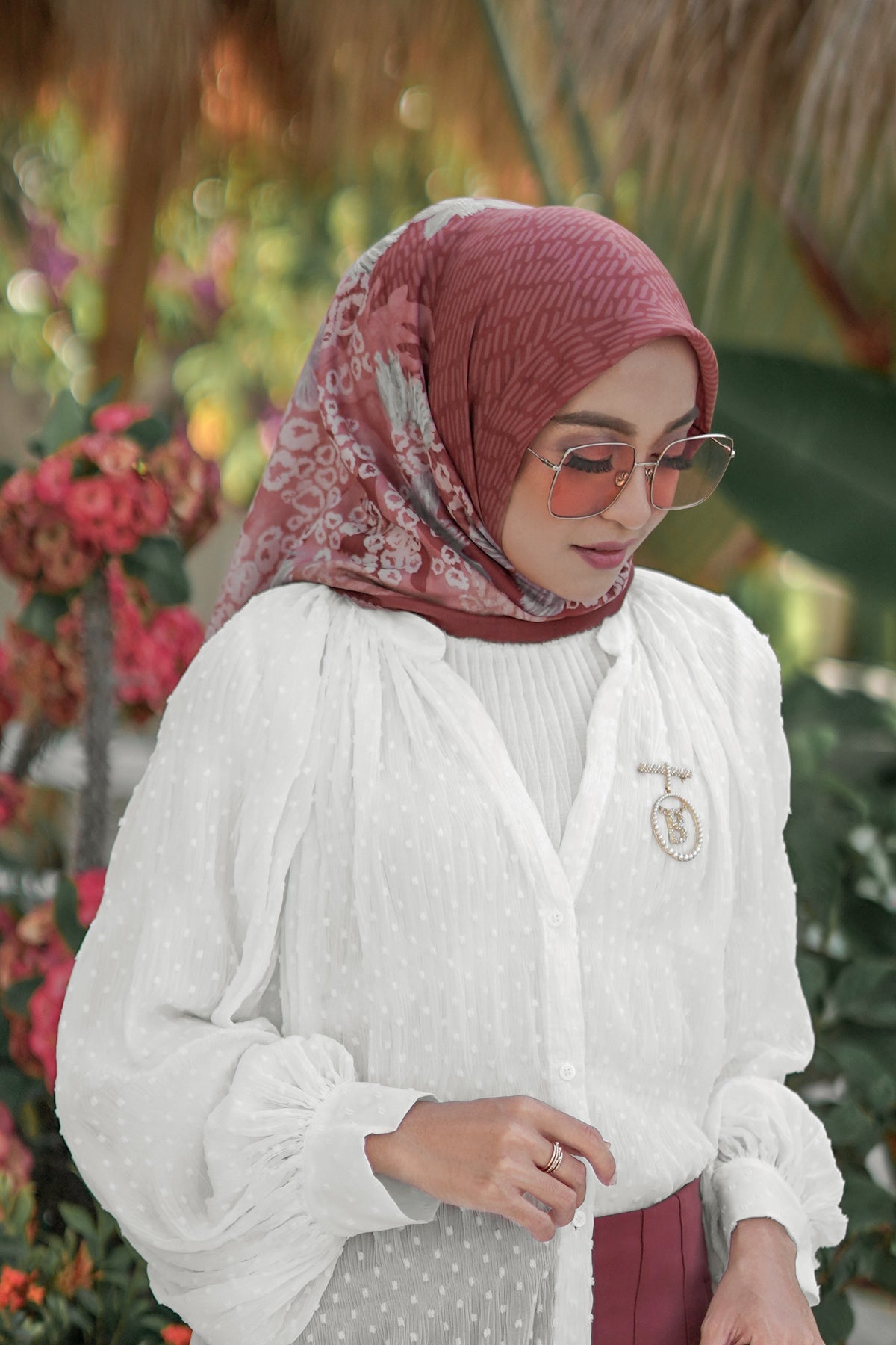 Les Amities Reborn Voal Square XL - Cherry